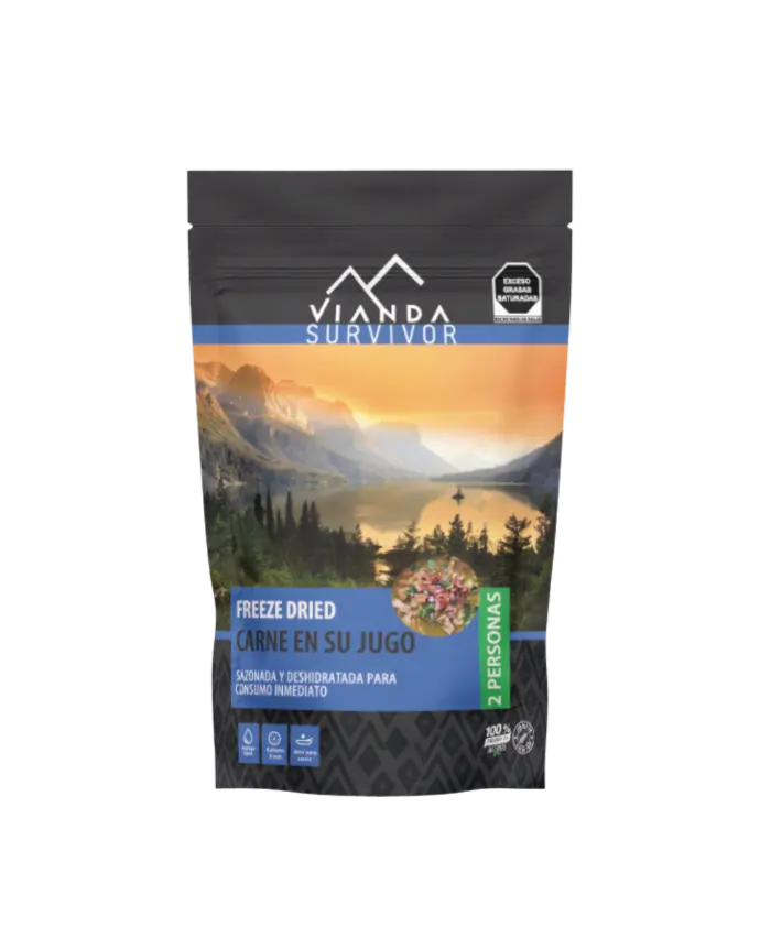 Carne en su Jugo 100g VIANDA SURVIVOR