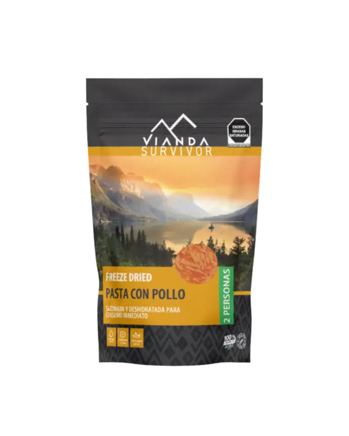 Pasta con Pollo 95g VIANDA SURVIVOR