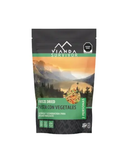 Pasta con Vegetales 95g VIANDA SURVIVOR 